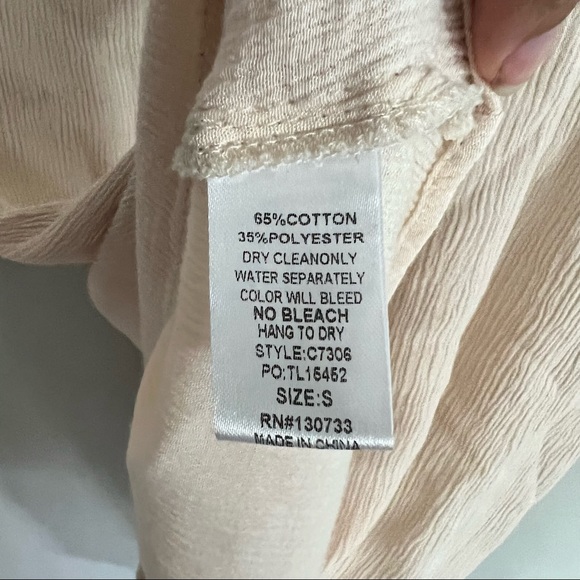 Umgee boho embroidered blouse small - Picture 5 of 6